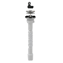 Racord A750+A31 flexibil 5/4"×32/40, cu piuliță din plastic, și ventil lavoar cu sită din oțel inoxidabil Ø 63