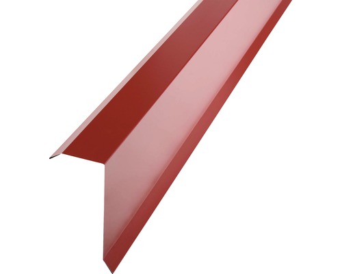 Cornier de margine RAL3011 roșu lucios pentru țiglă metalică, 0.4x208x2000 mm 