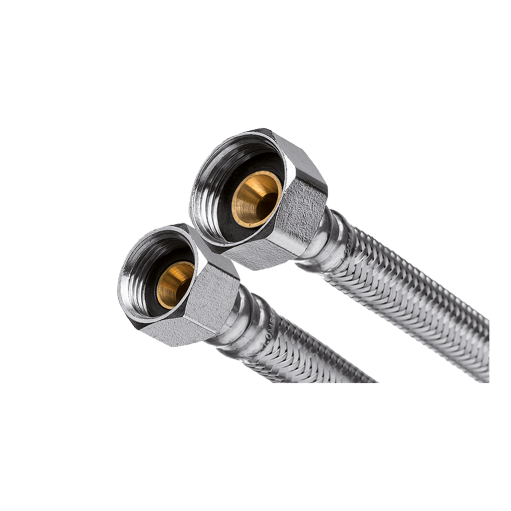 Racord flexibil cu țesătură din inox D. 1/2''-1/2''x70 cm