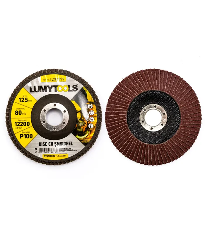 Set 2 discuri cu şmirghel, granulație P60  Ø 125 mm  rot/min 12200