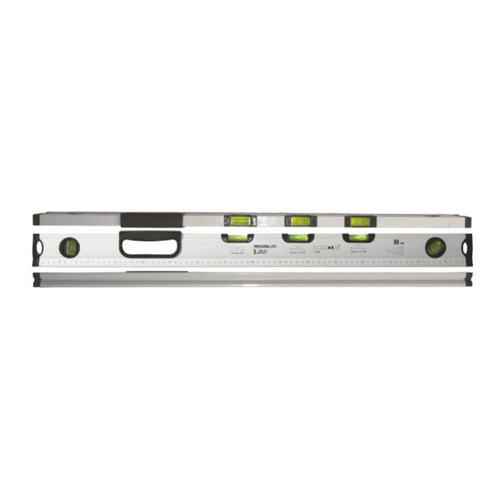 Nivelă aluminiu cu mâner cu cinci indicatori, 800 mm
