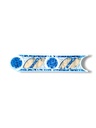 List ceramic decor 200x50 mm, brau, blue