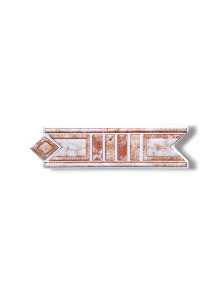 List ceramic decor 20x60 mm, fugurine, maro