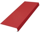Profil acoperire pazie RAL 3011 roșu lucios pentru țiglă metalică, 0.4x200x2000 mm