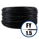 [P003859] Cablu electric FY (H07V-U) 1.5 mmp, izolatie PVC, negru