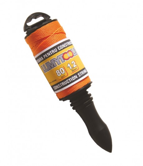 Sfoară pentru construcţii tip mosor, 1.2 mm x 50 ml