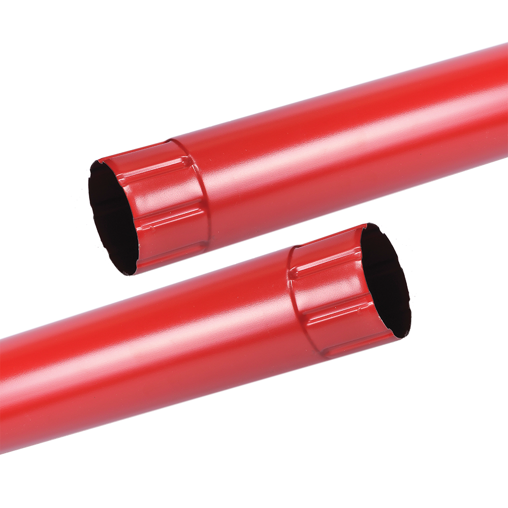 Burlan metalic RAL3011 roșu, Ø 90 mm, 3 ml