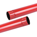 Burlan metalic RAL3011 roșu, Ø 90 mm, 3 ml