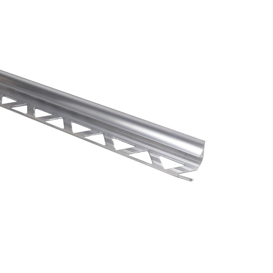 Profil aluminiu colt interior pentru gresie si faianta, natur, 10 mm, 2.5 ml