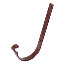 Cârlig jgheab metalic RAL 8017 maro, lungime 16 cm, Ø 125 mm
