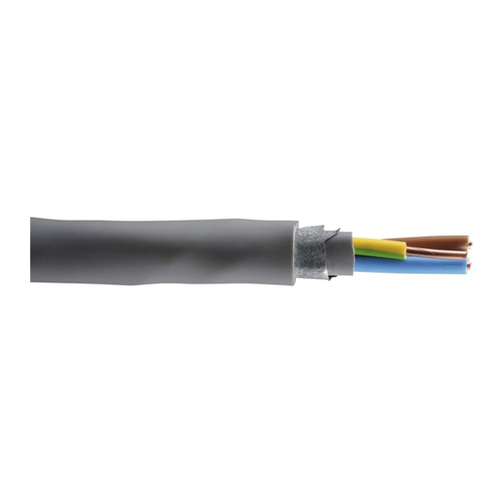 [P010032] Cablu CYAbY-F gri, 3x1.5 mm², izolație PVC