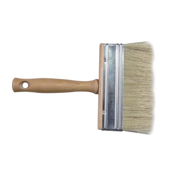 Bidinea cu mâner lemn 100x30 fir sintetic lungime 50 mm