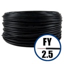 [P003865] Cablu electric FY (H07V-U) 2.5 mmp, izolatie PVC, negru
