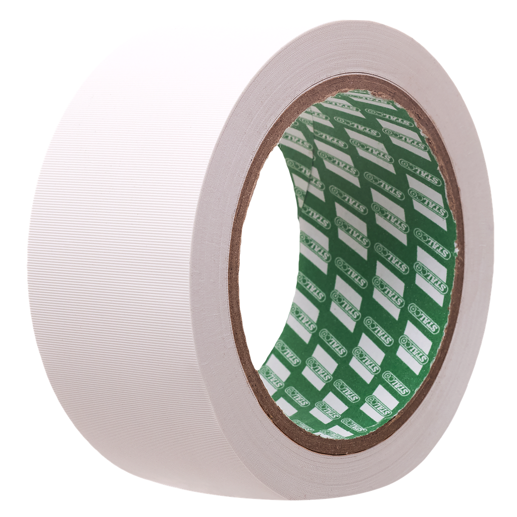 Bandă PVC protectoare cu zimți 48mm x 25m alb