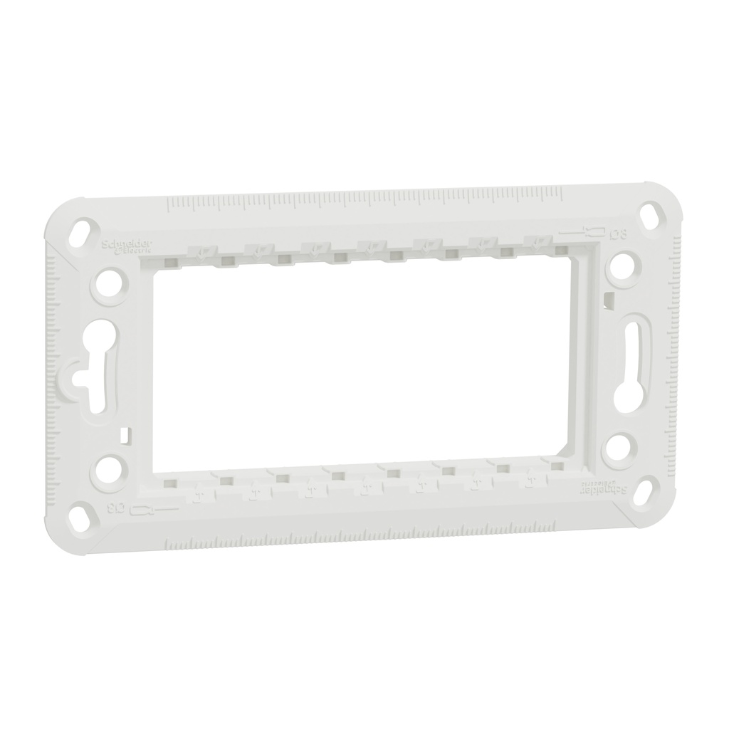 Suport ramă Schneider NU7104P Unica aparataj modular pentru 4 module