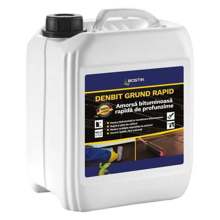 Amorsă bituminoasă DENBIT GRUND RAPID de profunzime, 5 l