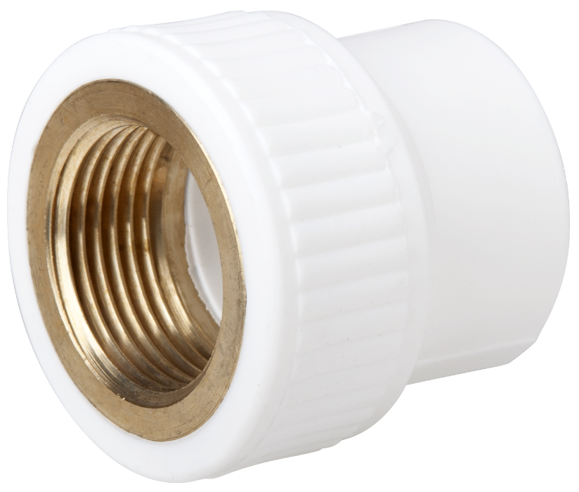 Racord alb PP-R, 40x1 1/4'' fi
