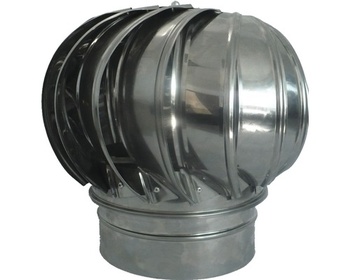 Capac terminal rotativ din inox pentru coș de fum D. 200 mm