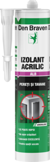 Etanşant acrilic Den Braven Acryl-W acrilic pe bază de apă, 280 ml