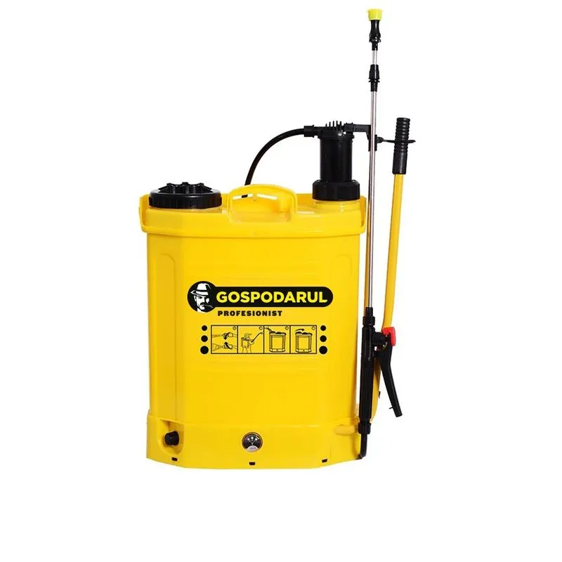 Pompă de stropit 2în1 manuală şi baterie, Gospodarul Profesionist, 16 l