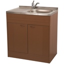 Mobilier Crina cireș pentru chiuvete inox, 80x50 cm