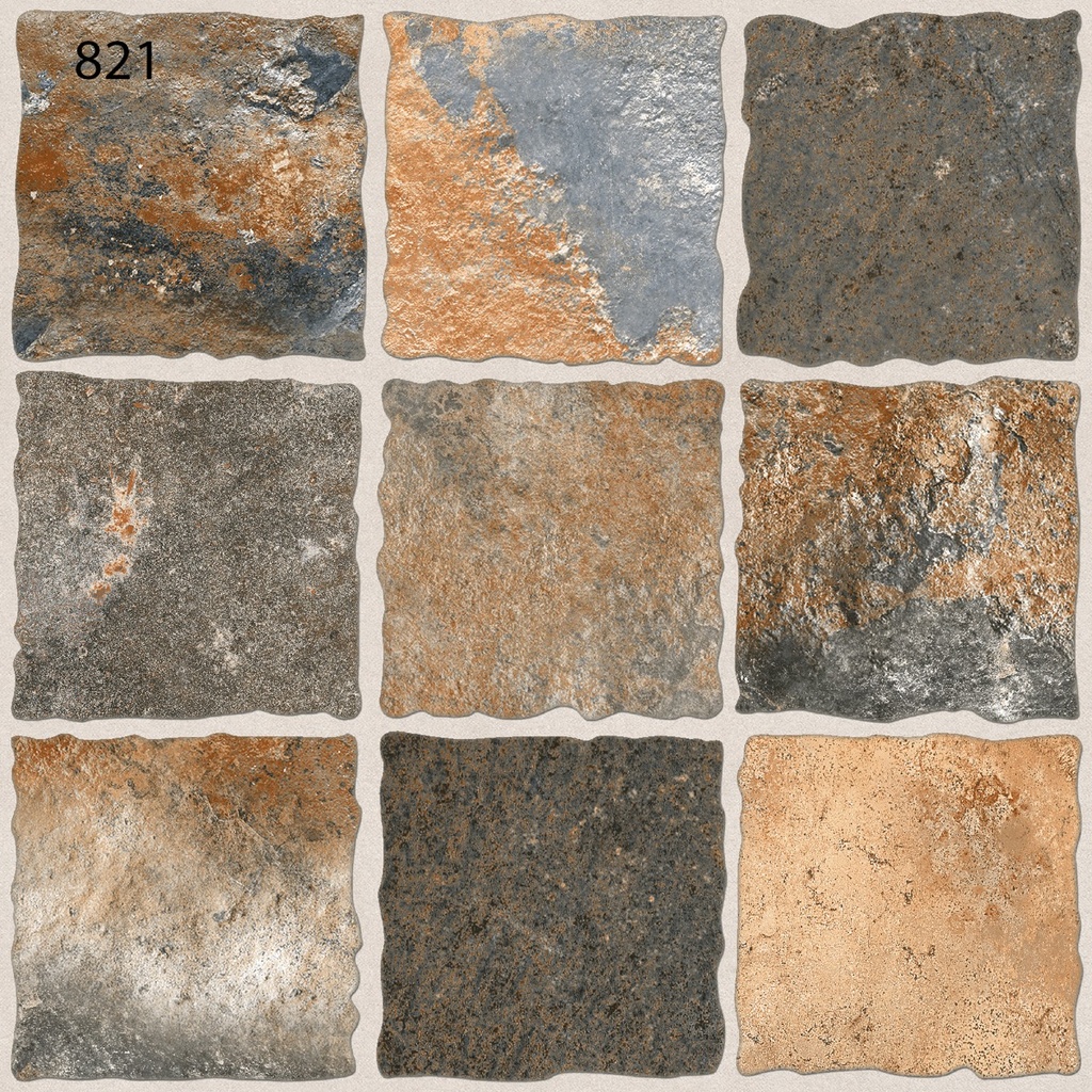 Gresie porțelanată 821 interior/exterior, 12 mm, 40x40 cm, 0.8 mp