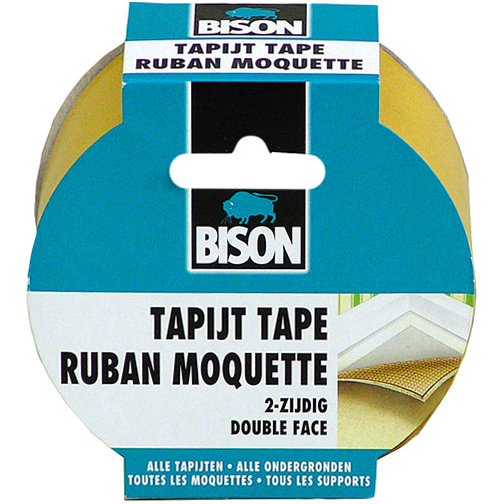 Banda dublu adeziva pentru fixare mochete Bison Carpet Tape, 10 m x 0.05 m