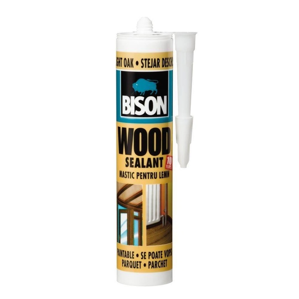 Bison silicon wood mastic stejar deschis 300 ml