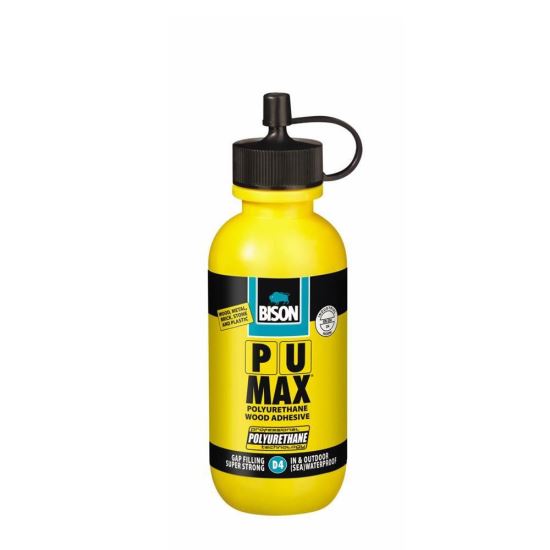 Adeziv poliuretanic pentru lemn rezistent la apă D4 BISON PU Max, 75 ml