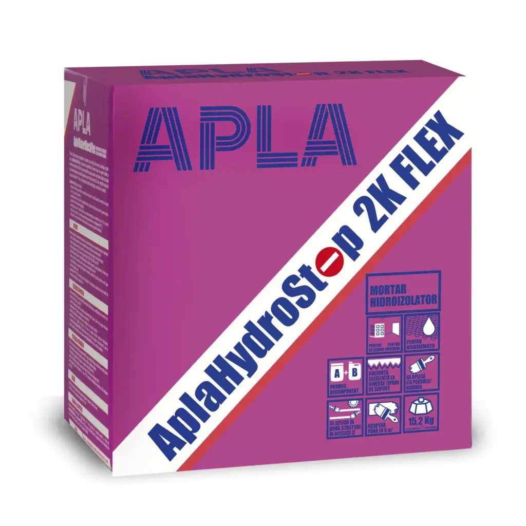 AplaHydroStop 2K Flex hidroizolație flexibilă, 12.5 kg