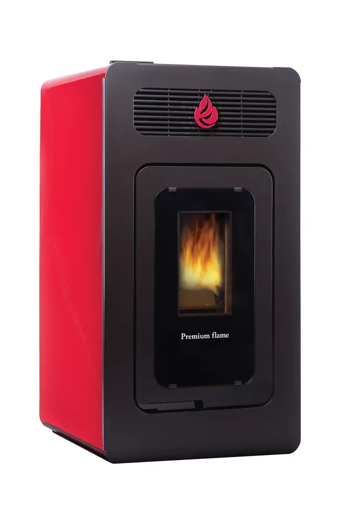 Soba otel pe peleti, tip semineu, FM Premium, 1020 x 513 x 510 mm, 10 kw