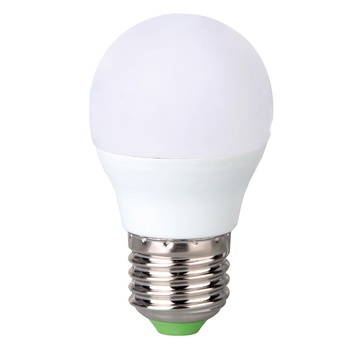 Bec LED Total Green, E27, 6W/60W, tip sferic, 570lm, 5000k, lumina alb neutră