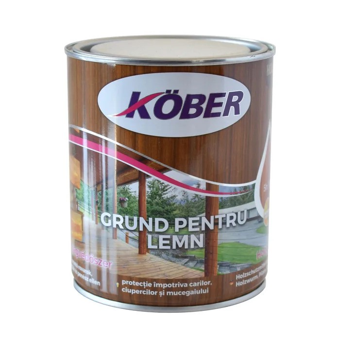 Grund pentru lemn Kober incolor, 0.75 l