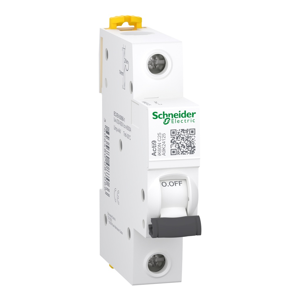 Întreruptor automat modular electric Schneider A9K24125 Easy9 1P 25A 4,5kA, curbă C