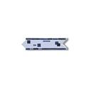 List ceramic decor 200x60 mm, figuine, albastru, gri, alb