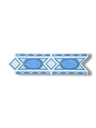 List ceramic decor 200x60 mm romb, oval, blue