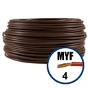 [P003877] Cablu electric MYF (H05V-K) 4 mmp, izolatie PVC, maro