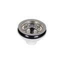 Ventil pentru chiuvetă 3236 cu grătar din inox, fără preaplin, 3”1/2x1”1/2