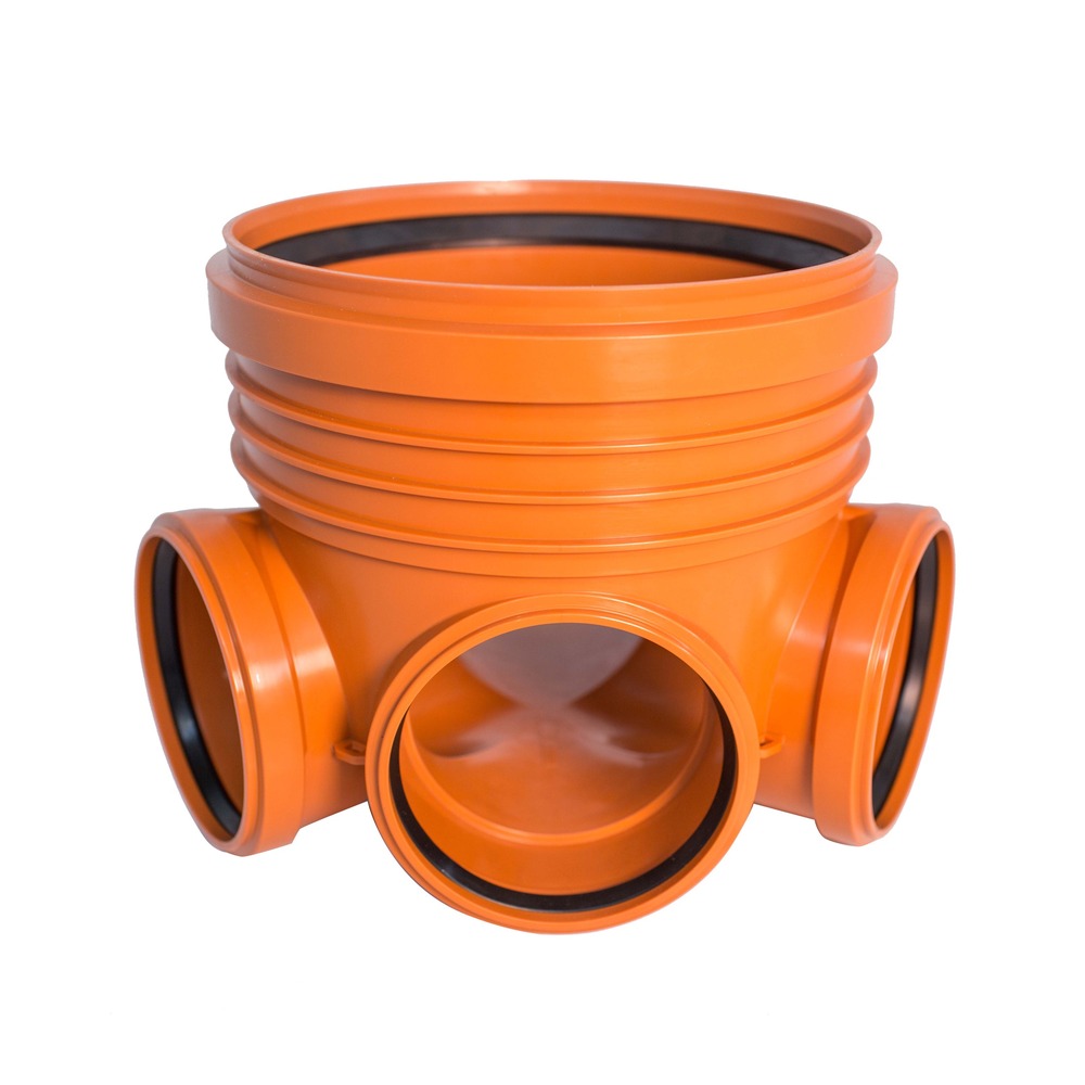 Bază cămin Ø315 mm, 3 intrări și 1 ieșire, Ø160 mm