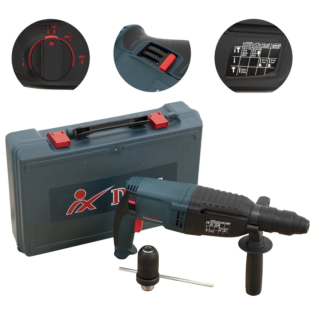 Mașină de găurit cu percuție DRK dfr, 800W, 3J, max. 4400 r/min