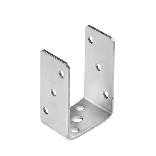 Suport stâlp zincat tip U, 71x120x4 mm
