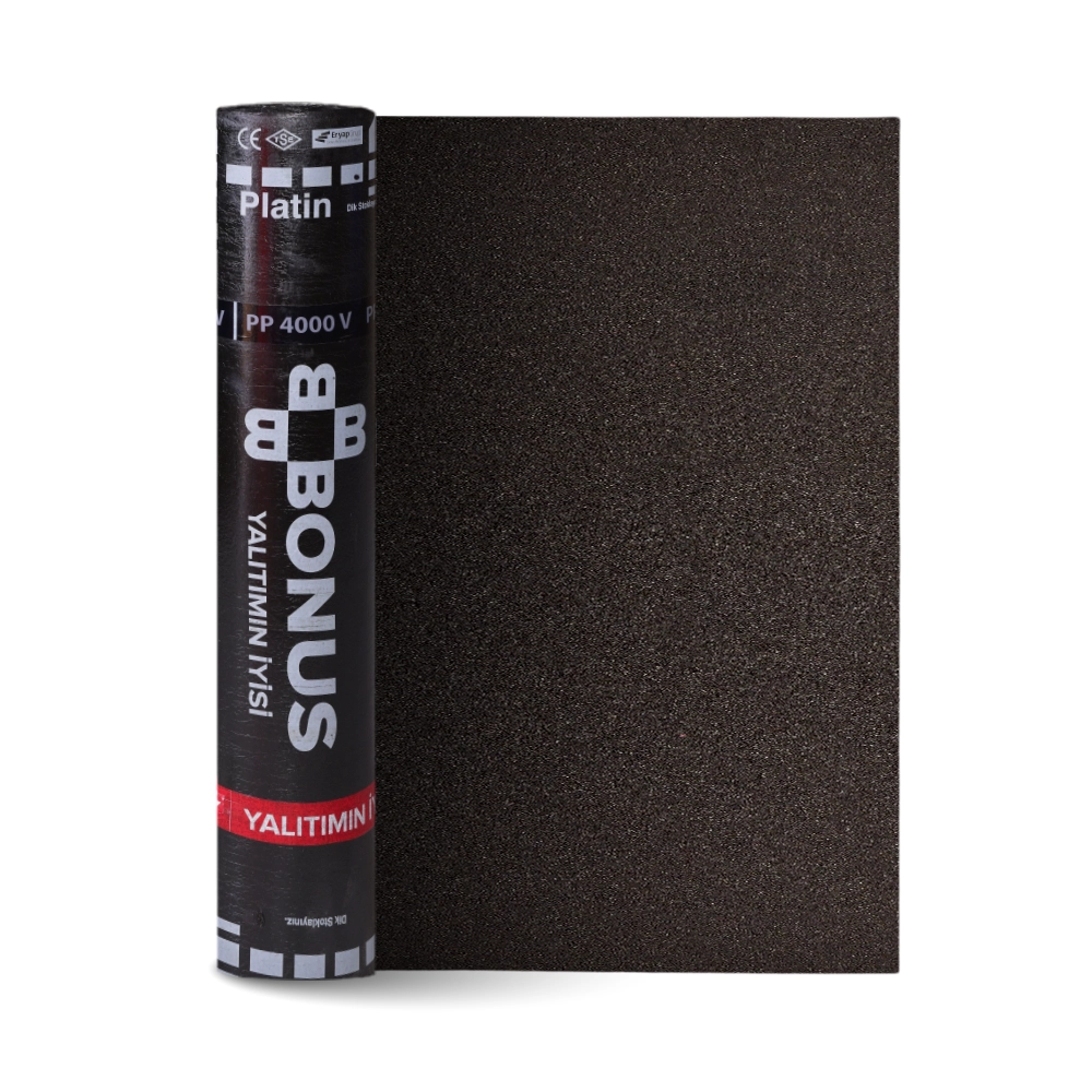 Carton, membrană BITUMINOASĂ BONUS PLATIN PP 40M (-10°C) 4.5 mm cu ardezie (1 x 10 m)
