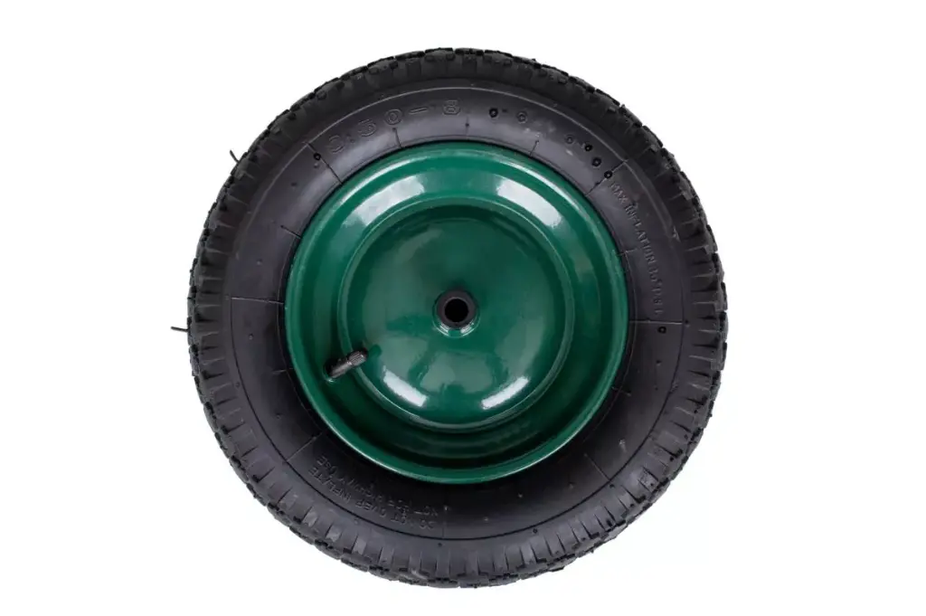 Roata roaba pneumatica TT, 3.50-8, janta metalica, ax inclus