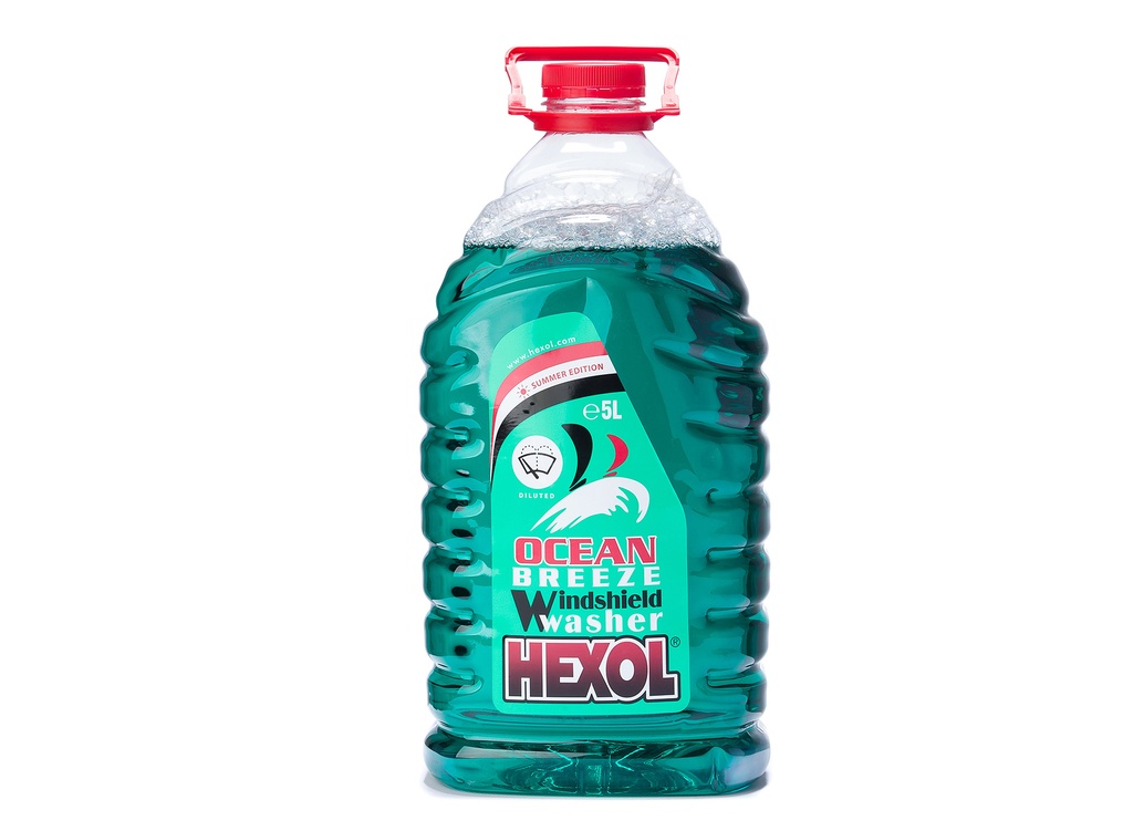 Lichid vară Hexol Ocean Breeze pentru spălat parbrizul 5 l