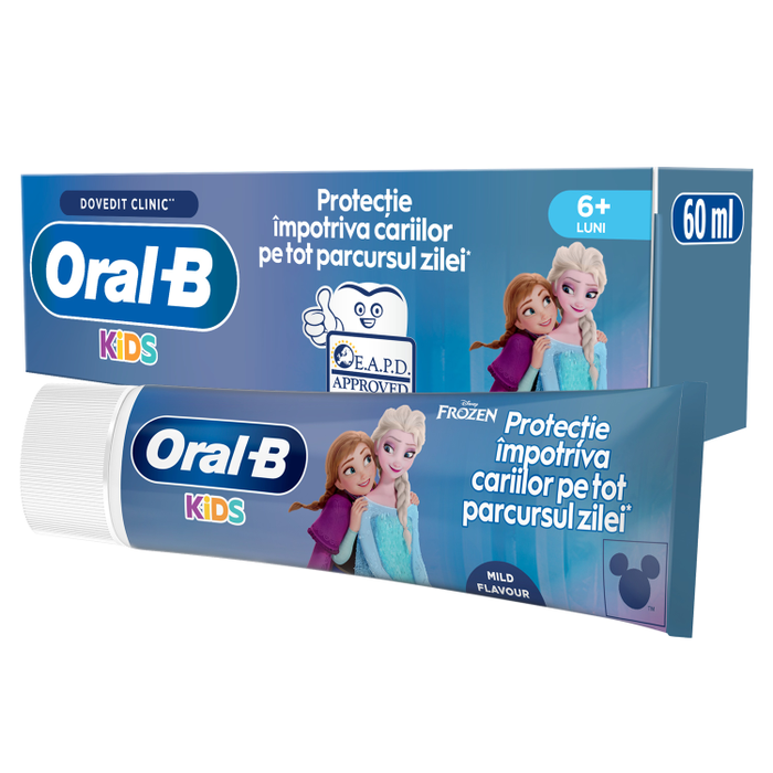Pasta de dinti ORAL-B Kids Frozen pentru copii, 6 luni+, 60 ml