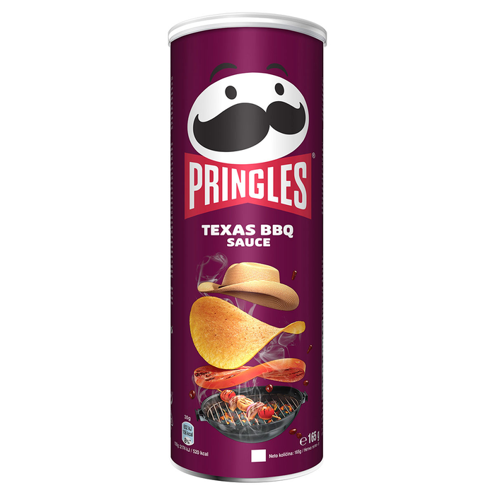 PRINGLES Texas BBQ, chips, 165 gr