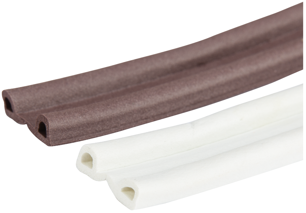 Garnitura autoadeziva EPDM 1010 profil P 2x3 m, latime 9x5.5 mm, culoare maro