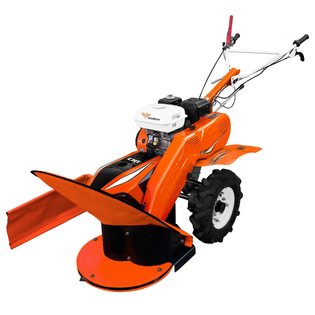 Utilaj multifunctional RURIS 6500CRT, 7 CP, 4 timpi, 208 CC, 3 viteze, 83 cm latime lucru, 3 l benzina, roti cauciuc 4.00-8, sistem de cosit 6500CRT