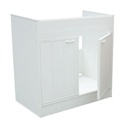 Mobilier Crina alb pentru chiuvete inox 80x50 cm