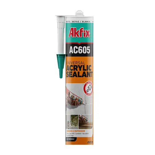 Silicon acrilic Akfix - AC605, 310 ml, alb